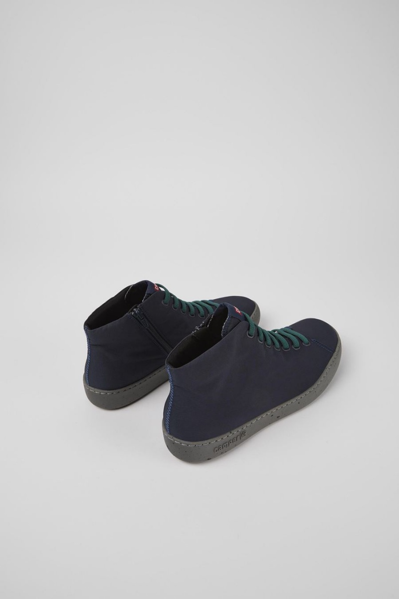 Botas Camper Peu Touring Textil Ankle Hombre Azules | HTAPB-5106