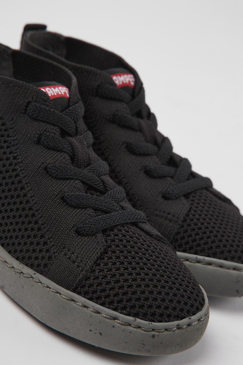 Botas Camper Peu Touring Textil Ankle Niña Negras | QLHEV-0586