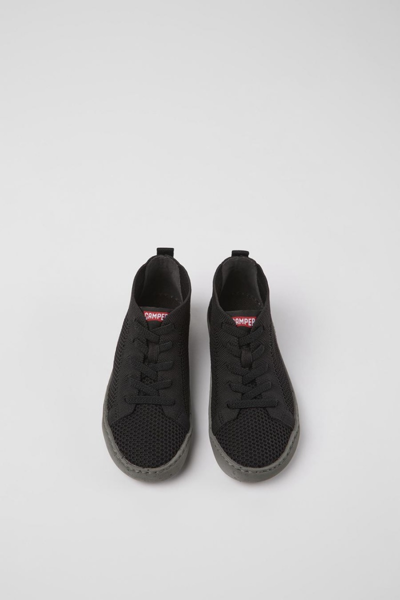 Botas Camper Peu Touring Textil Ankle Niño Negras | MWKVS-3528