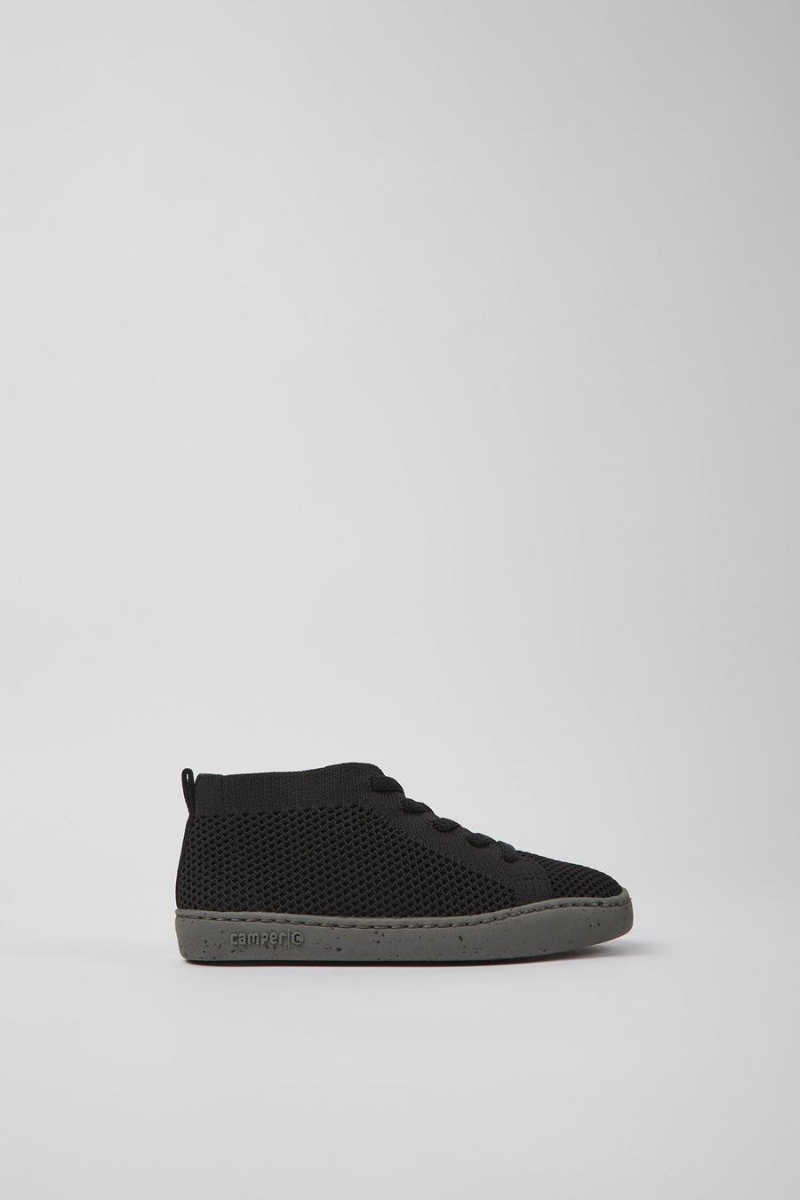 Botas Camper Peu Touring Textil Ankle Niño Negras | MWKVS-3528