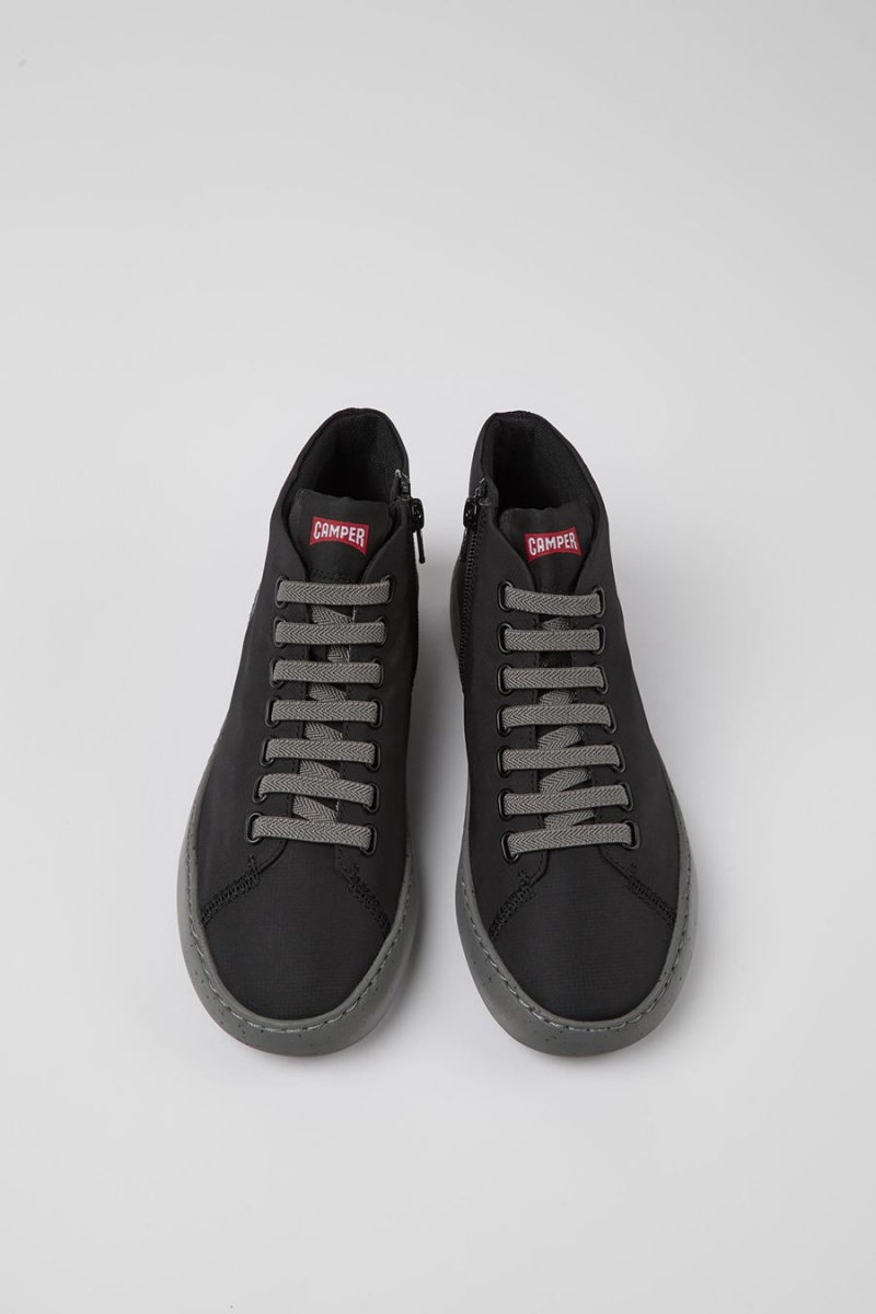 Botas Camper Peu Touring Textite Ankle Mujer Negras | RLIWK-1589