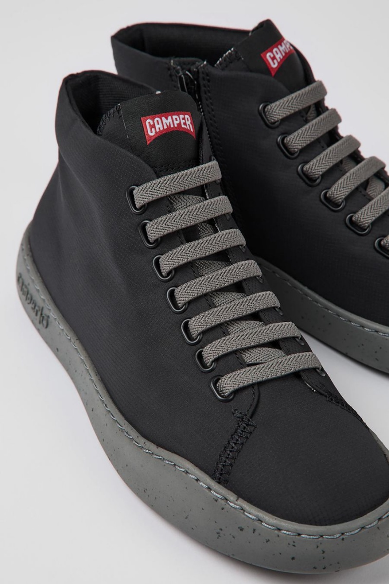 Botas Camper Peu Touring Textite Ankle Mujer Negras | RLIWK-1589