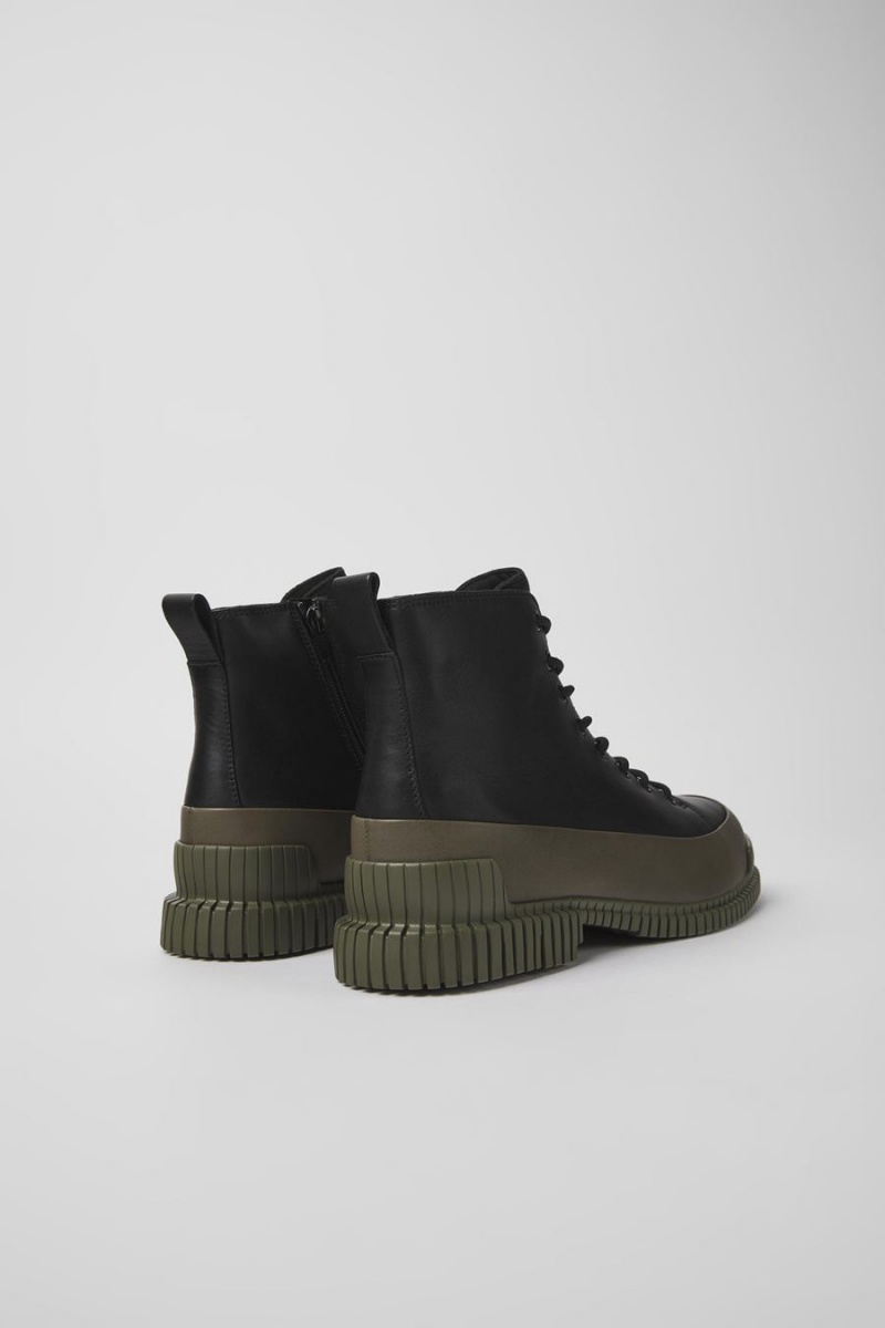 Botas Camper Pix Cuero Ankle Hombre Negras | LHGEN-6305
