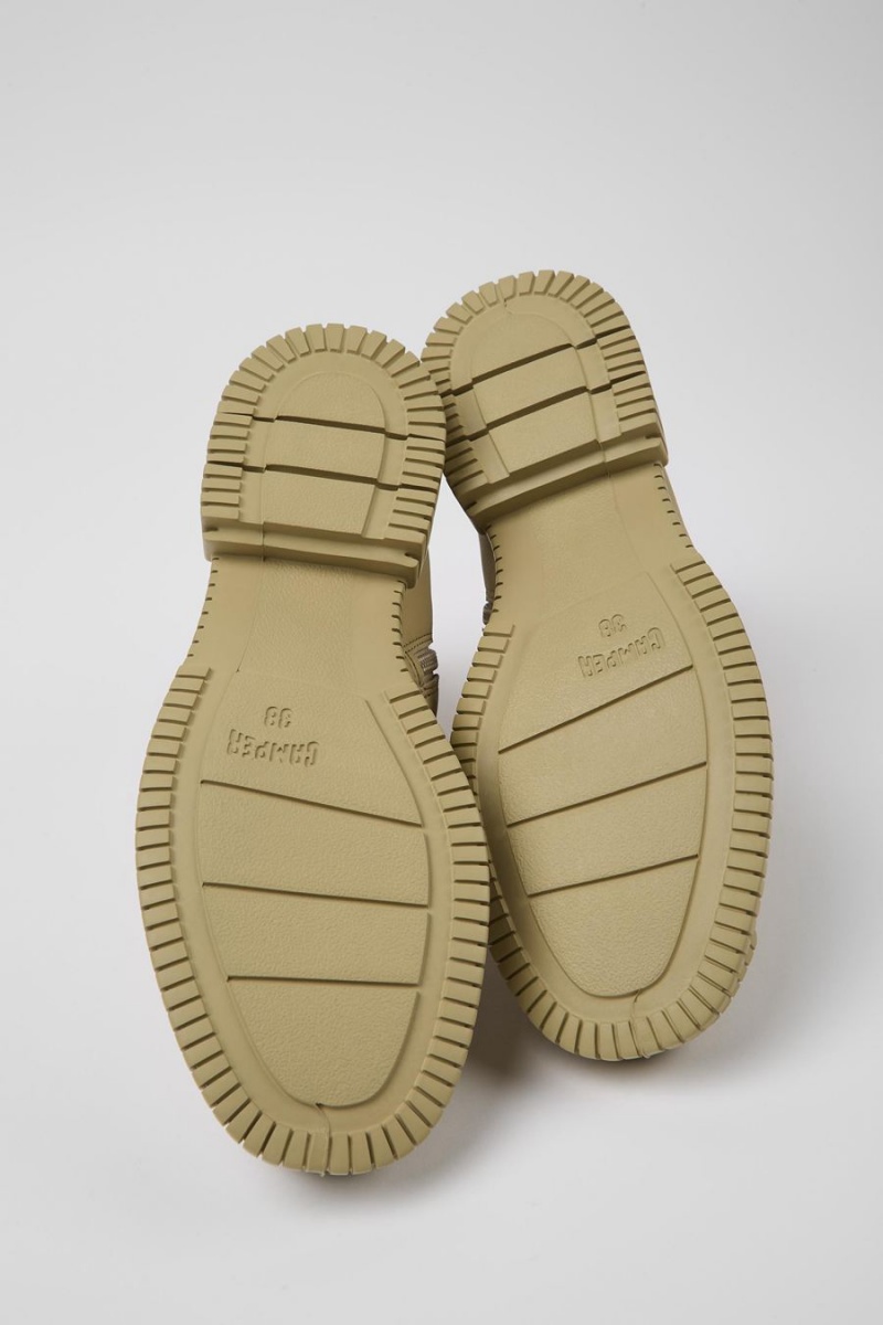 Botas Camper Pix Cuero Ankle Mujer Beige | EMZOW-4509
