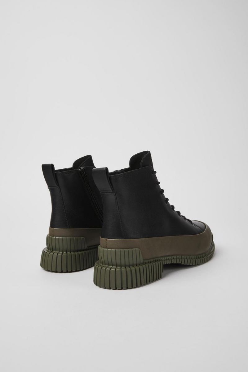 Botas Camper Pix Cuero Ankle Mujer Negras | TEMWL-5918