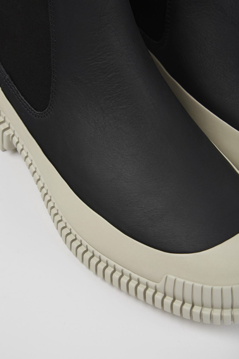 Botas Camper Pix Cuero Chelsea Hombre Negras | XQRKV-4287