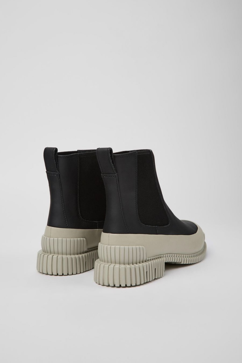 Botas Camper Pix Cuero Chelsea Mujer Negras | JVXRZ-9487