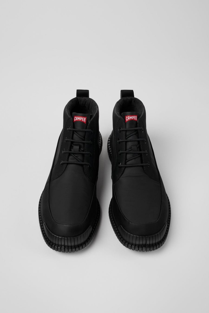 Botas Camper Pix Recycled Cuero Encaje-up Hombre Negras | VQWCD-7154