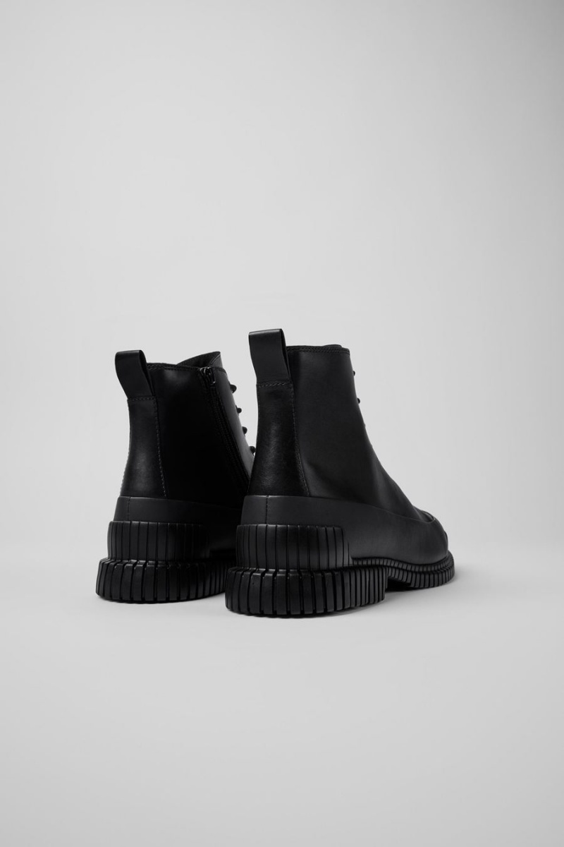 Botas Camper Pix Smart Encaje Up Hombre Negras | XSWVL-5873