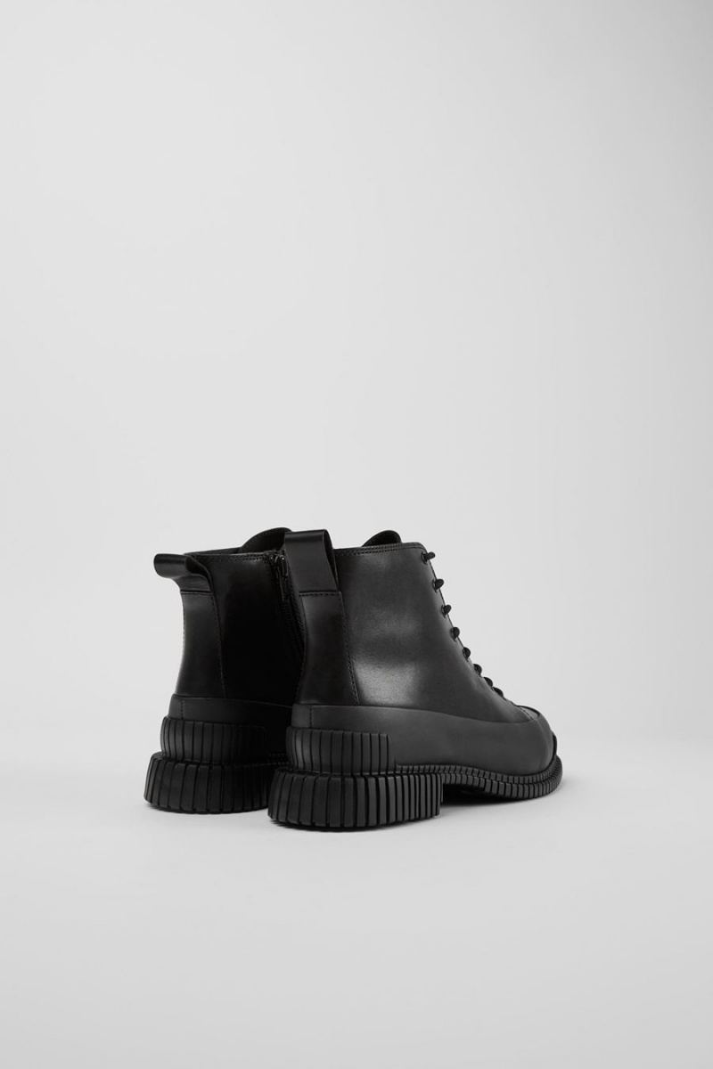 Botas Camper Pix Smart Encaje Up Mujer Negras | XZJOI-5468