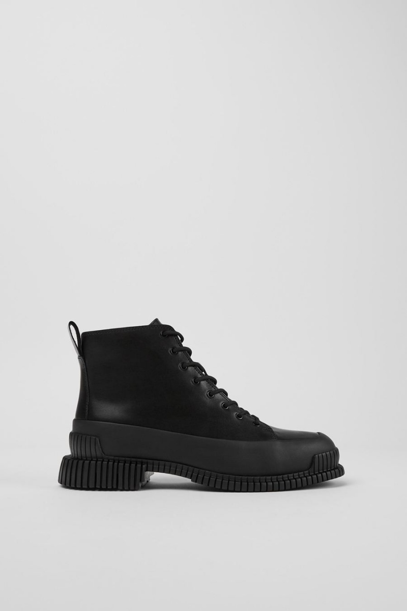 Botas Camper Pix Smart Encaje Up Mujer Negras | XZJOI-5468
