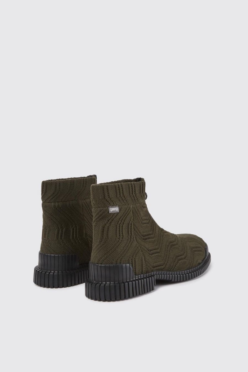 Botas Camper Pix Tencel Hombre Verde | DPXKR-1709
