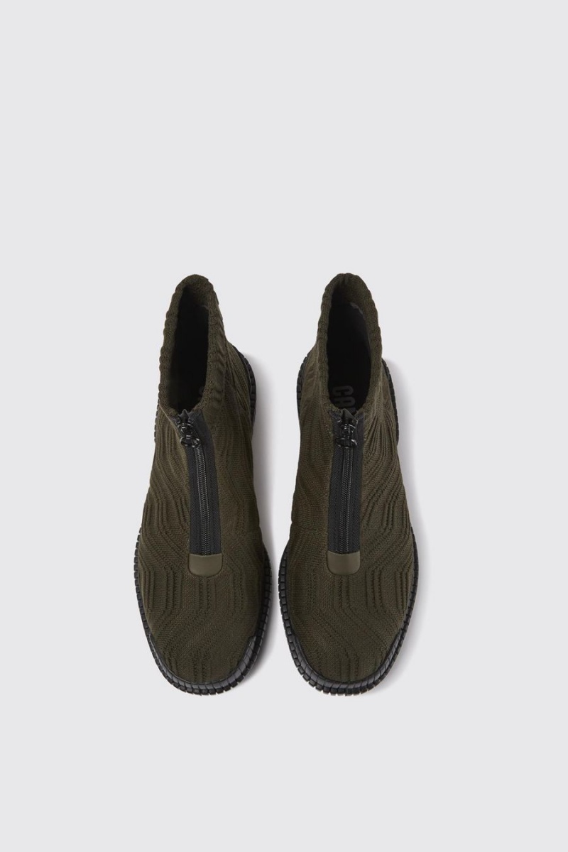 Botas Camper Pix Tencel Hombre Verde | DPXKR-1709