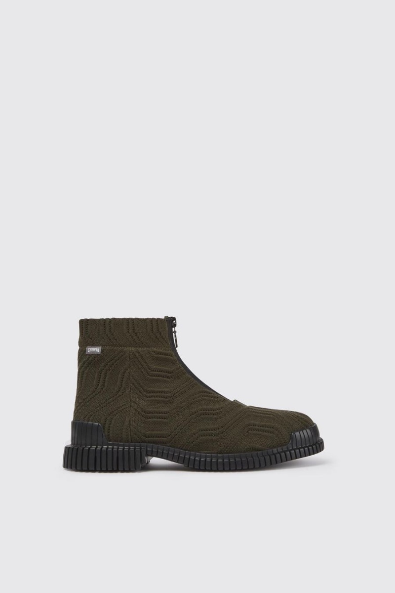 Botas Camper Pix Tencel Hombre Verde | DPXKR-1709