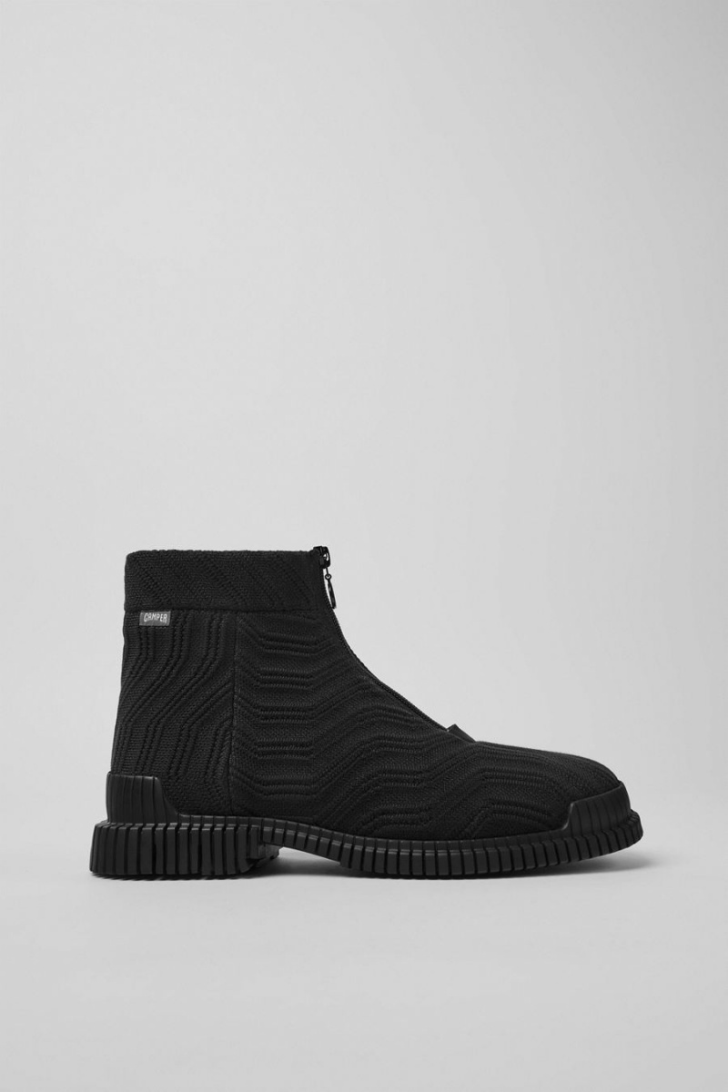 Botas Camper Pix Tencel Zip Hombre Negras | BAPDL-7239