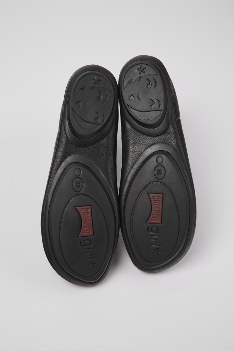 Botas Camper Right Cuero Ankle Mujer Negras | OPRCV-3146