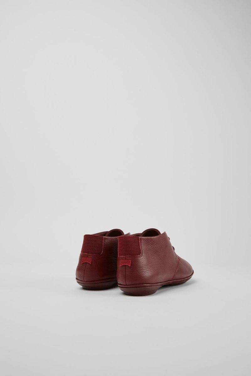 Botas Camper Right Cuero Mujer Burdeos | EPCVI-3902