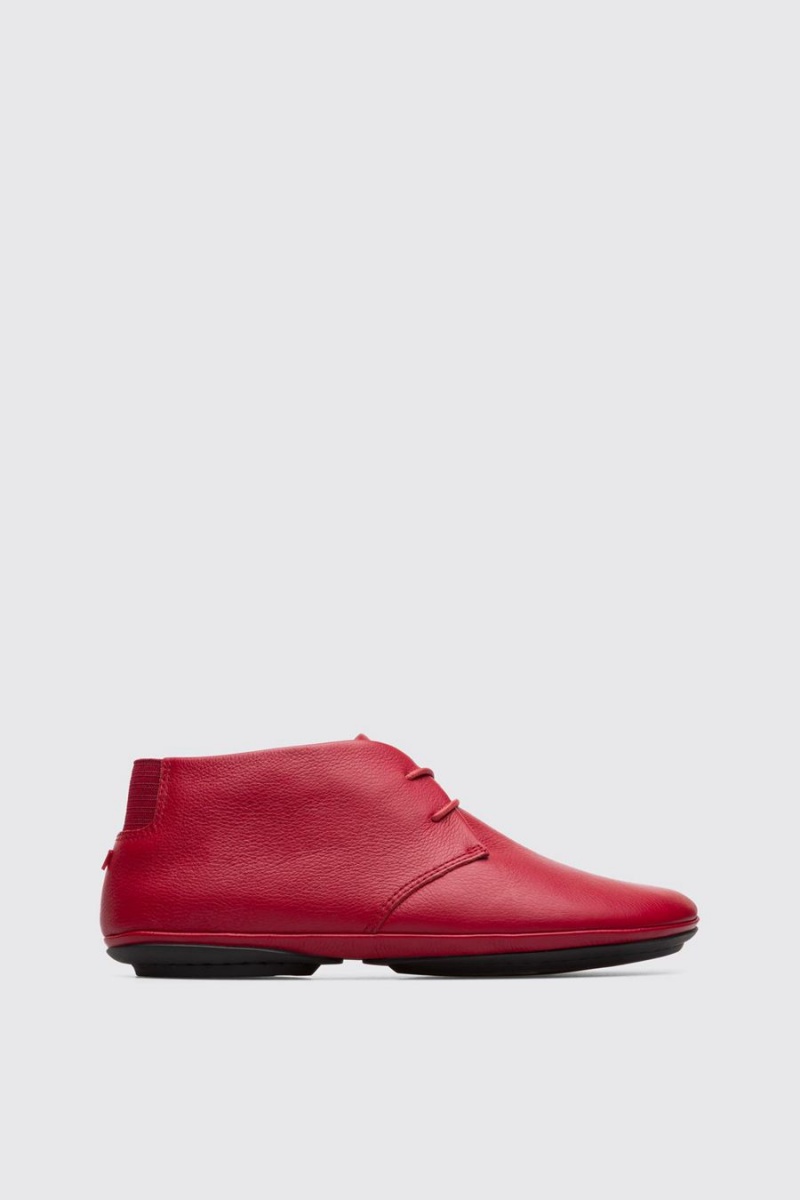 Botas Camper Right Encaje Up Ankle Mujer Rojas | MBYNI-6475