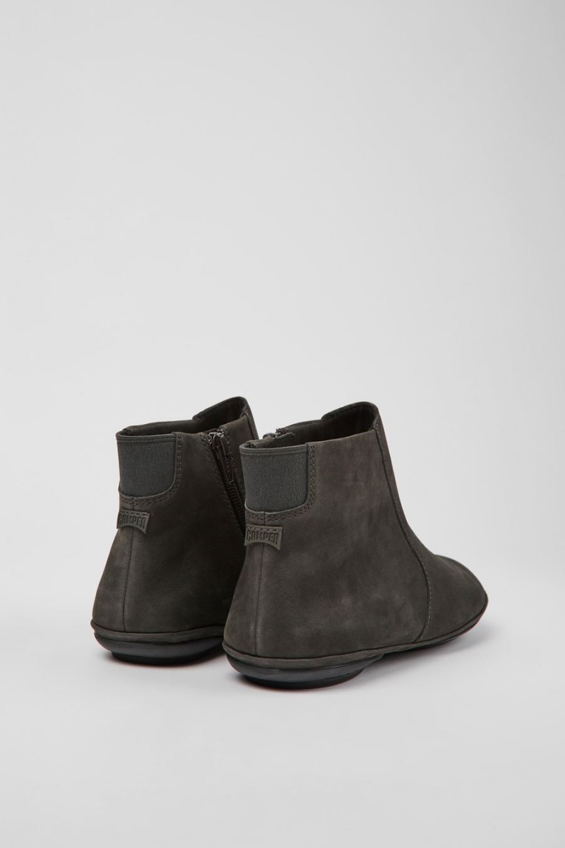 Botas Camper Right Nubuck Ankle Mujer Gris | HOKXI-6051
