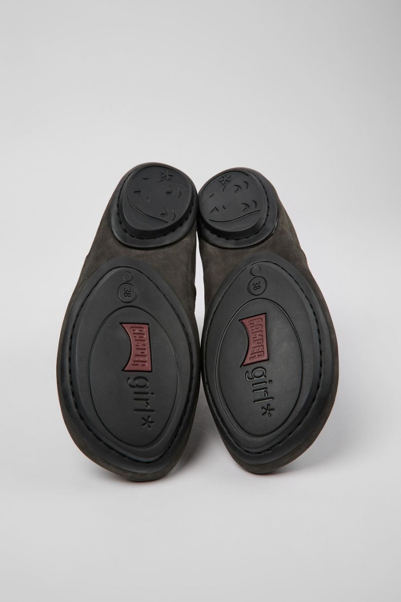Botas Camper Right Nubuck Ankle Mujer Gris | HOKXI-6051
