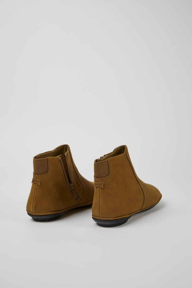 Botas Camper Right Nubuck Ankle Mujer Marrones | FHQZM-0819