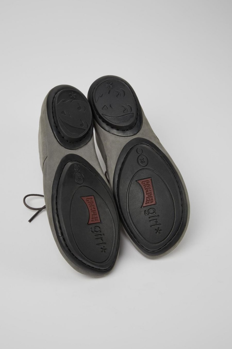 Botas Camper Right Nubuck Mujer Gris | EDVUH-8042