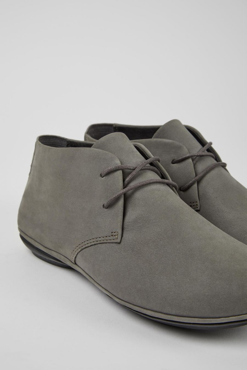 Botas Camper Right Nubuck Mujer Gris | EDVUH-8042
