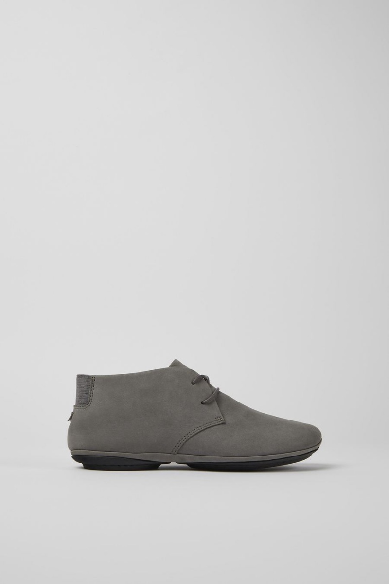 Botas Camper Right Nubuck Mujer Gris | EDVUH-8042