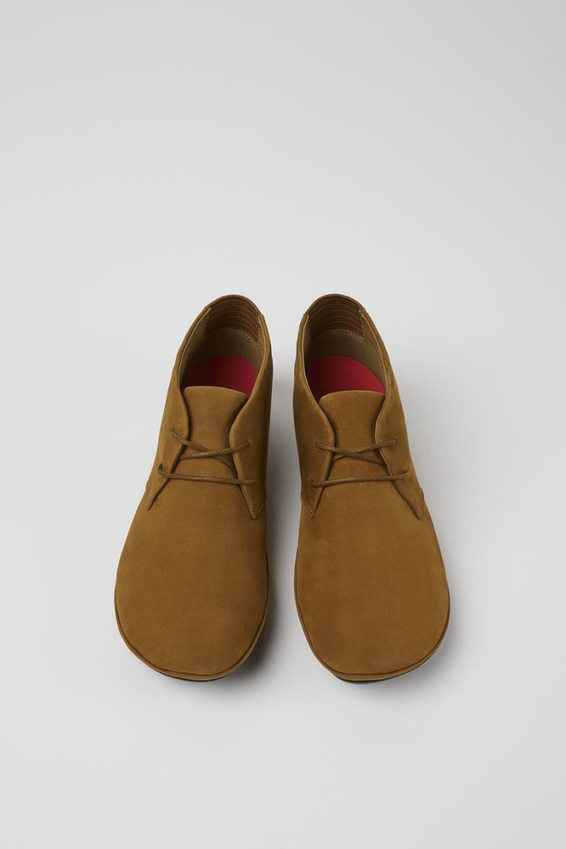 Botas Camper Right Nubuck Mujer Marrones | LKHET-3820