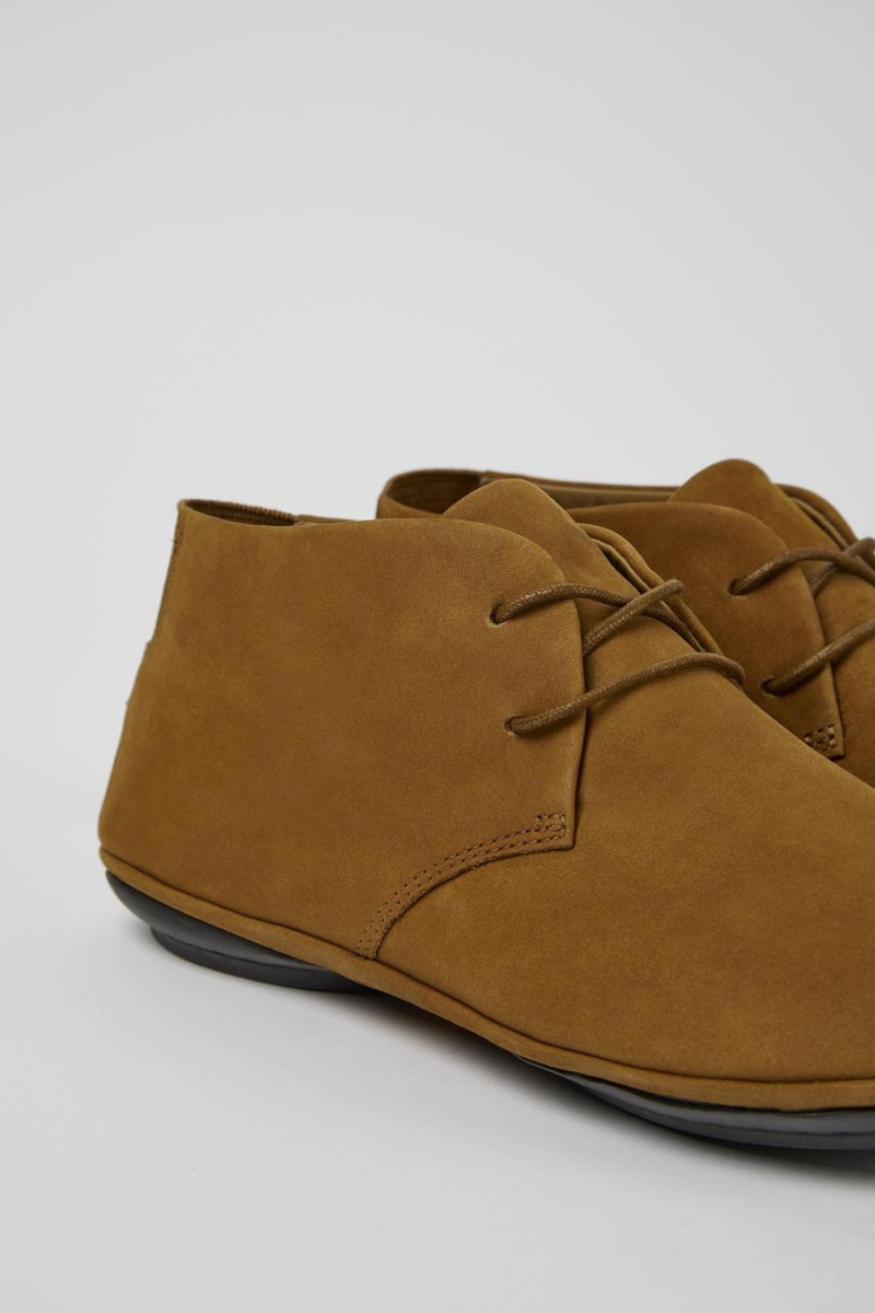 Botas Camper Right Nubuck Mujer Marrones | LKHET-3820