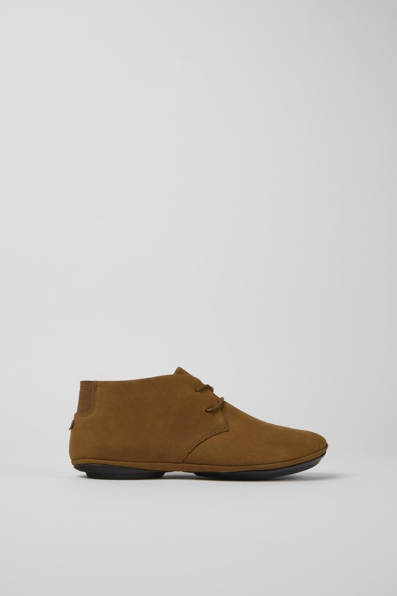 Botas Camper Right Nubuck Mujer Marrones | LKHET-3820