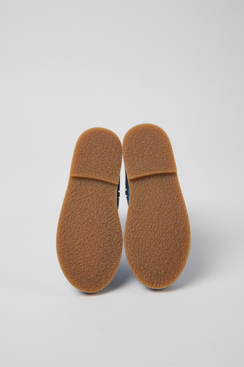 Botas Camper Savina Cuero Niña Azules | FSVUE-4963