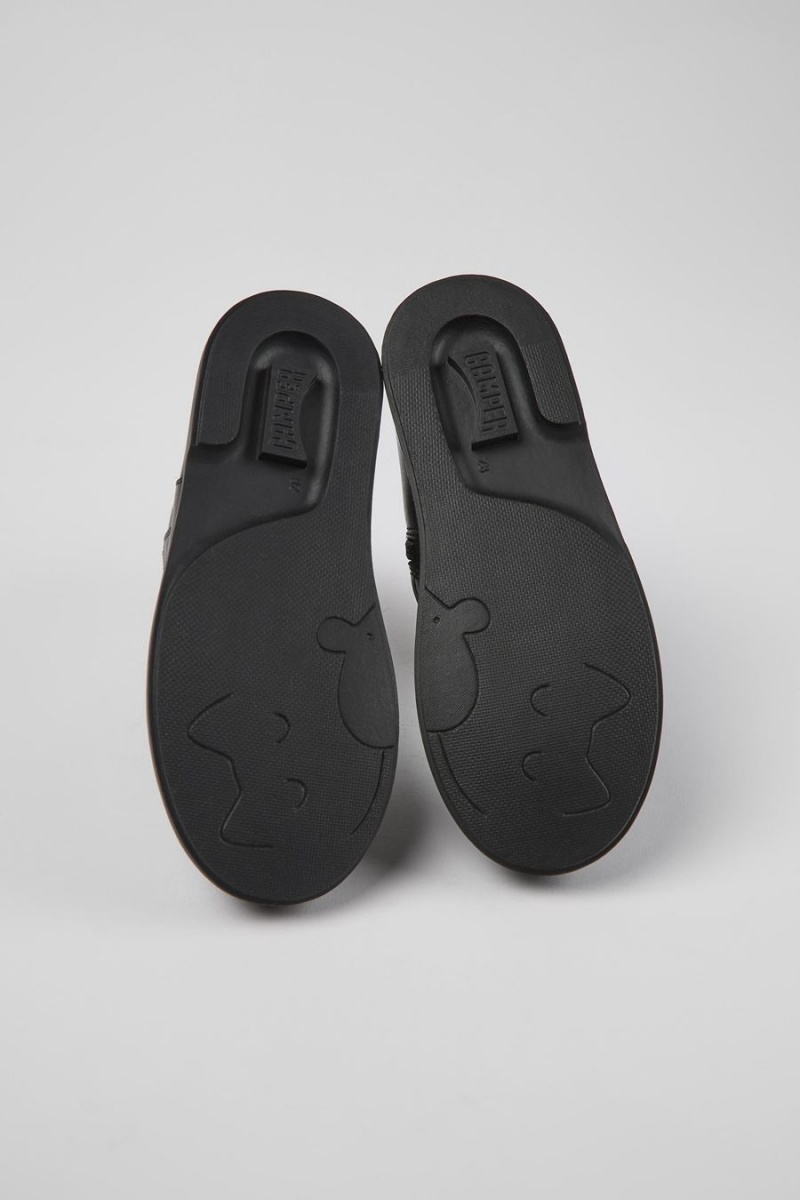 Botas Camper Twins Cuero Ankle Niña Negras | PIZCQ-7596
