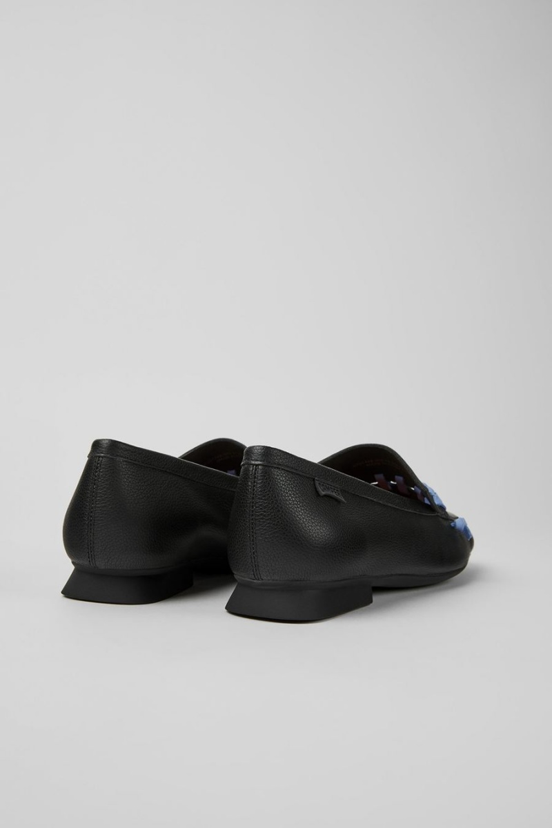 Mocasines Camper Casi Myra Cuero Mujer Negras | OMGZI-1958