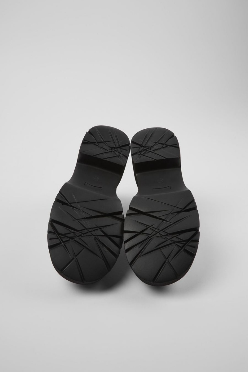 Mocasines Camper Milah Cuero Mujer Gris | GSBEO-7413