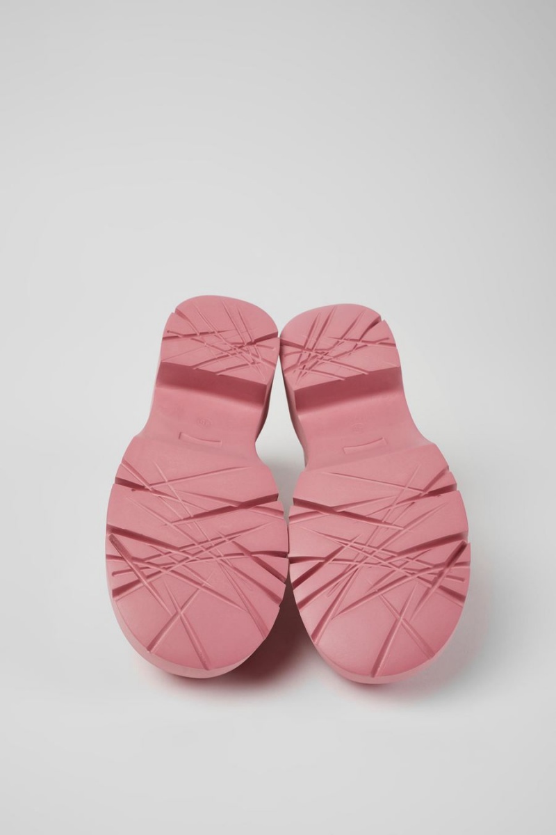 Mocasines Camper Milah Cuero Mujer Rosas | KLUIO-7591