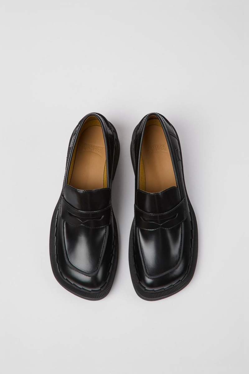 Mocasines Camper Taylor Cuero Mujer Negras | GQJLK-6754