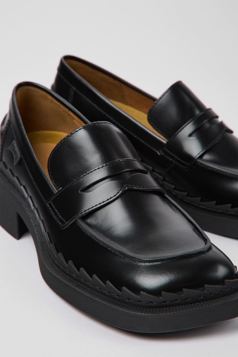 Mocasines Camper Taylor Cuero Mujer Negras | GQJLK-6754