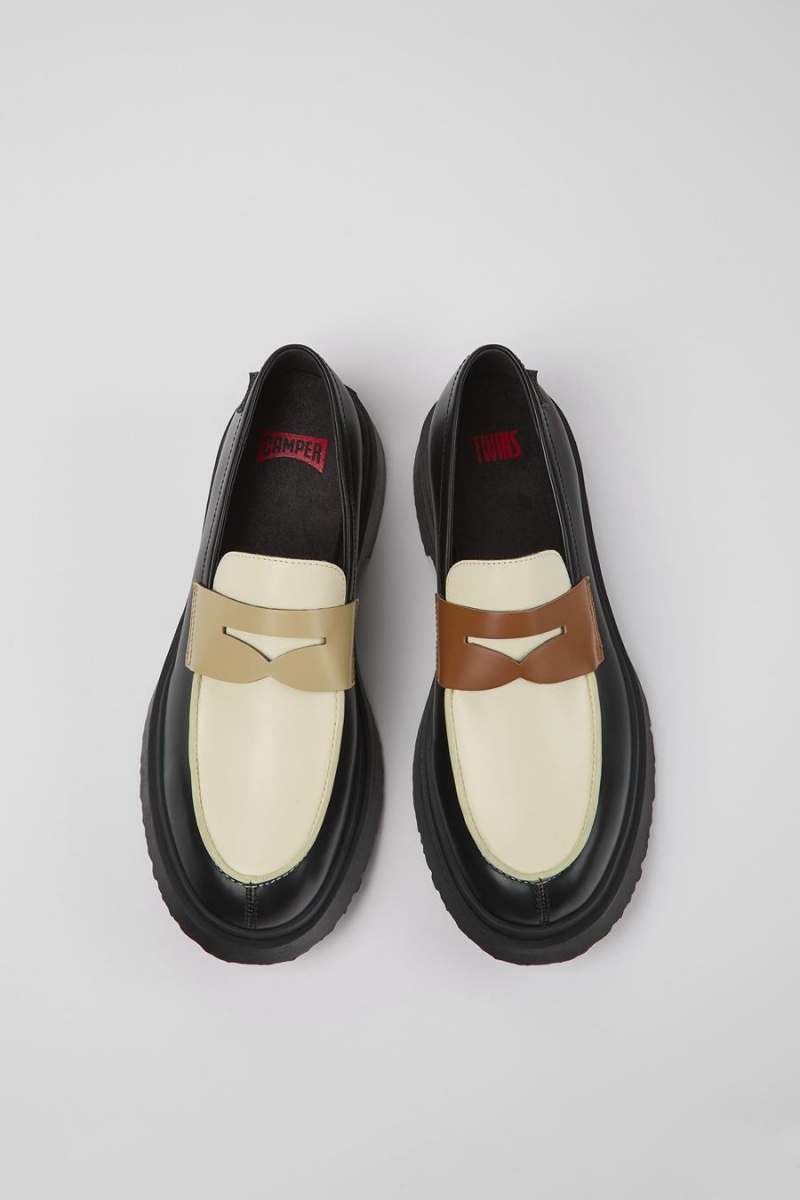 Mocasines Camper Twins Cuero Hombre Multicolor | AHSQV-7543