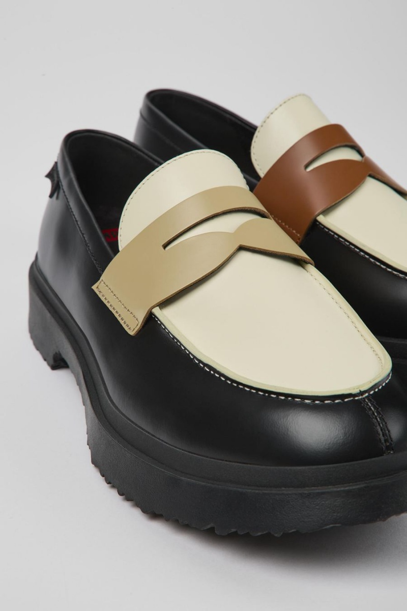 Mocasines Camper Twins Cuero Hombre Multicolor | AHSQV-7543