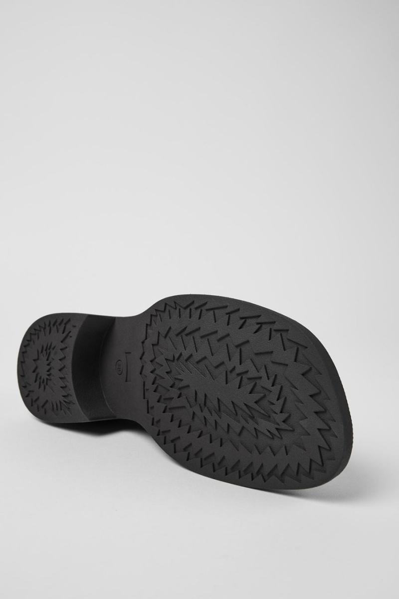 Mocasines Camper Twins Cuero Mujer Negras | JAFXG-1948