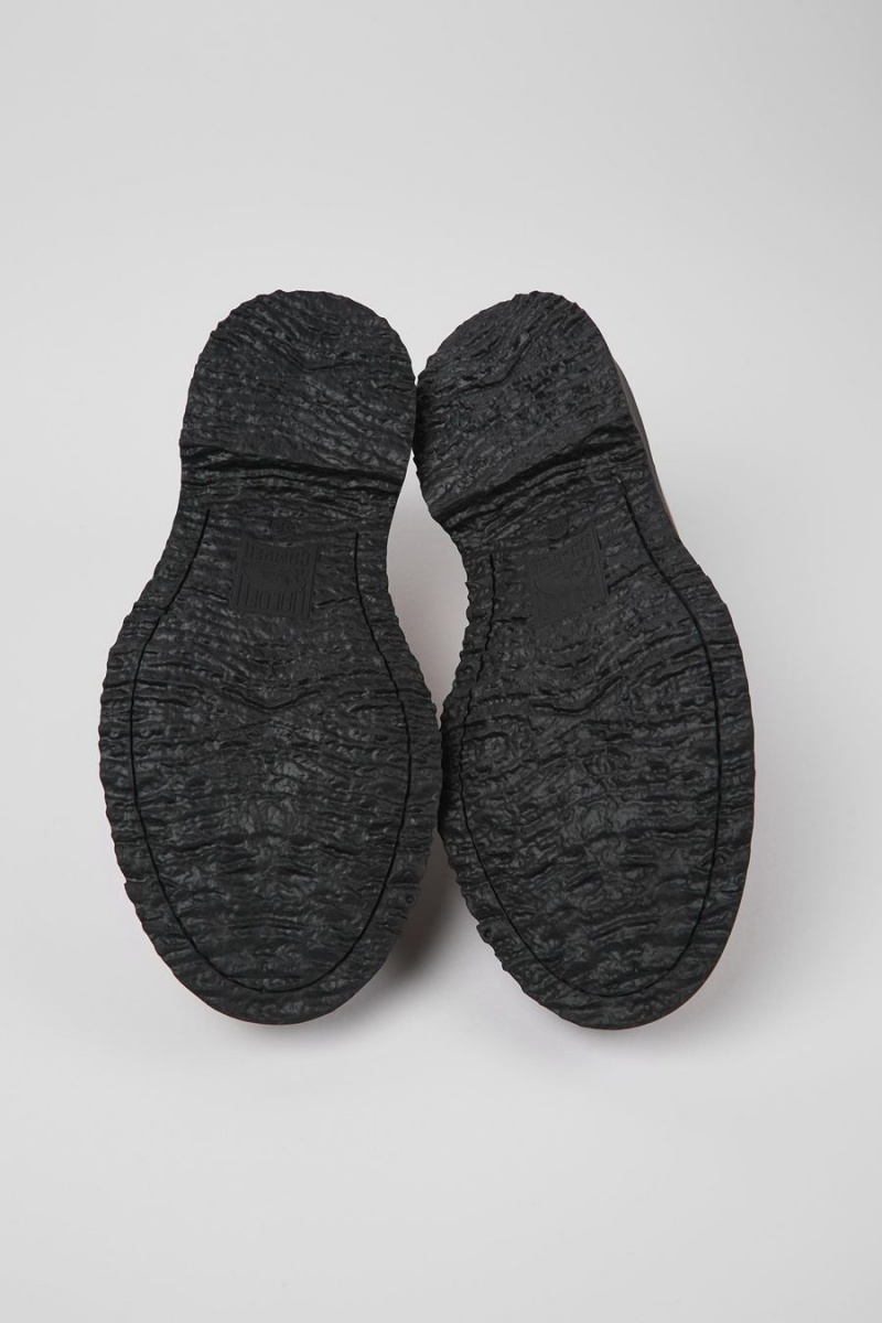 Mocasines Camper Walden Cuero Hombre Marrones | ZHUVB-4357
