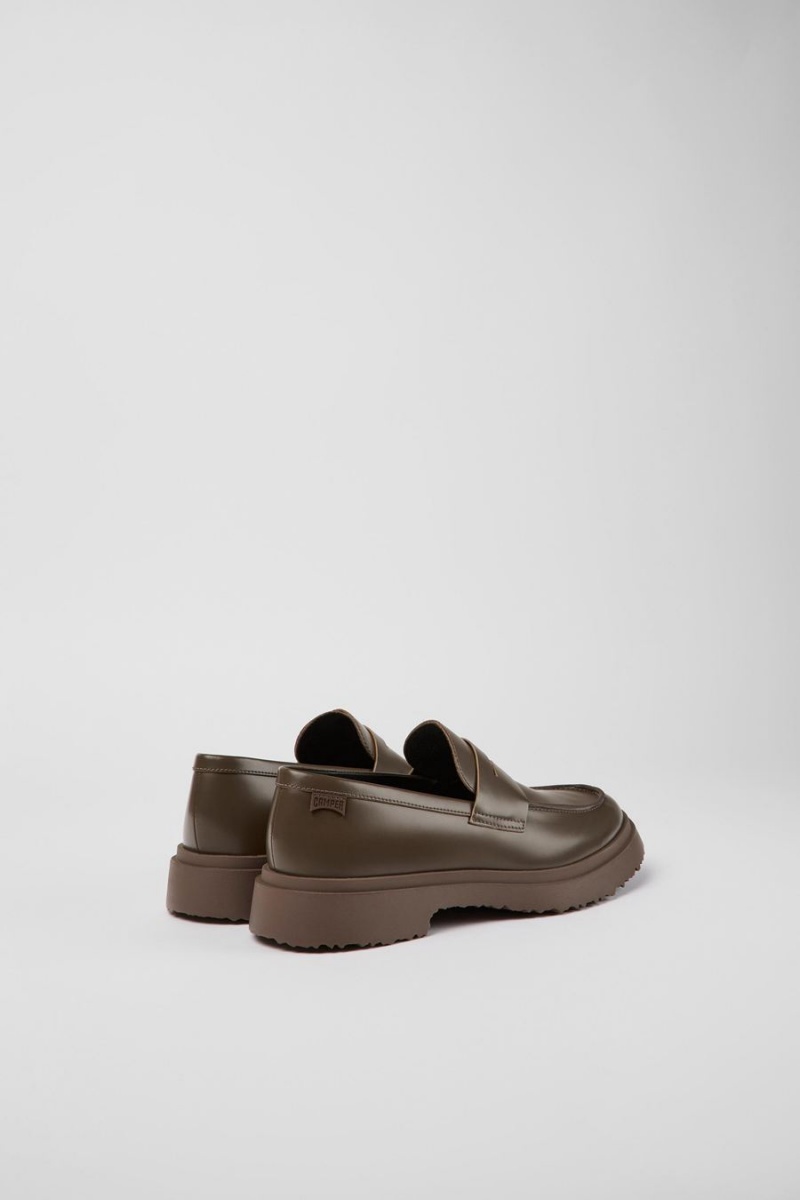 Mocasines Camper Walden Cuero Hombre Marrones | ISQRU-7365