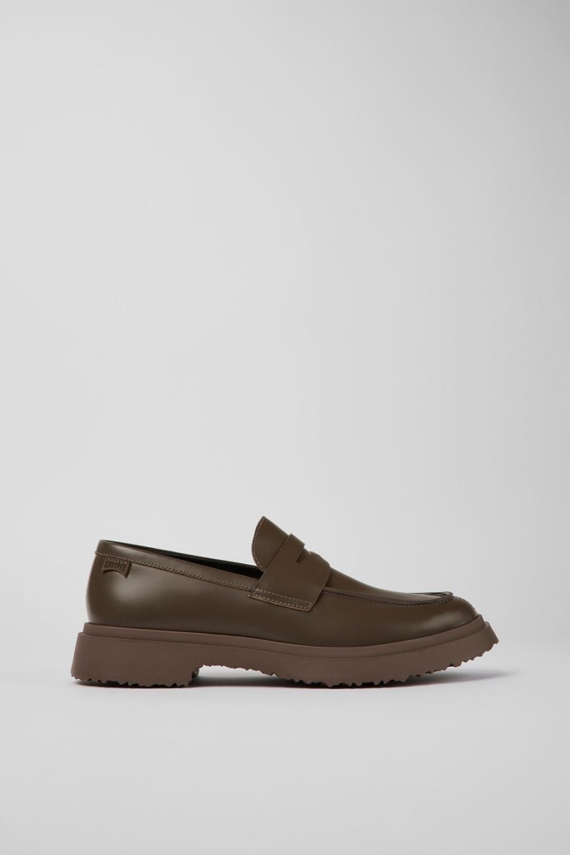 Mocasines Camper Walden Cuero Hombre Marrones | ISQRU-7365