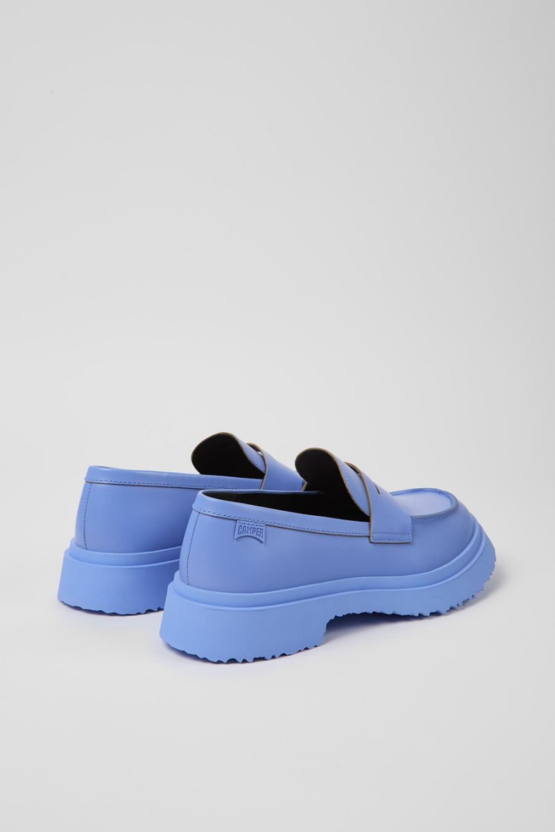 Mocasines Camper Walden Cuero Mujer Azules | YOGJT-5783