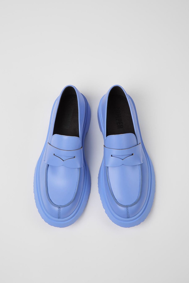 Mocasines Camper Walden Cuero Mujer Azules | YOGJT-5783