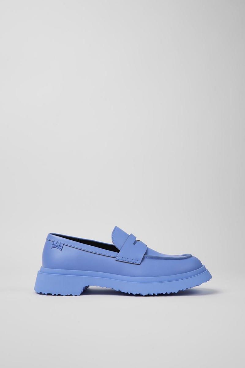 Mocasines Camper Walden Cuero Mujer Azules | YOGJT-5783