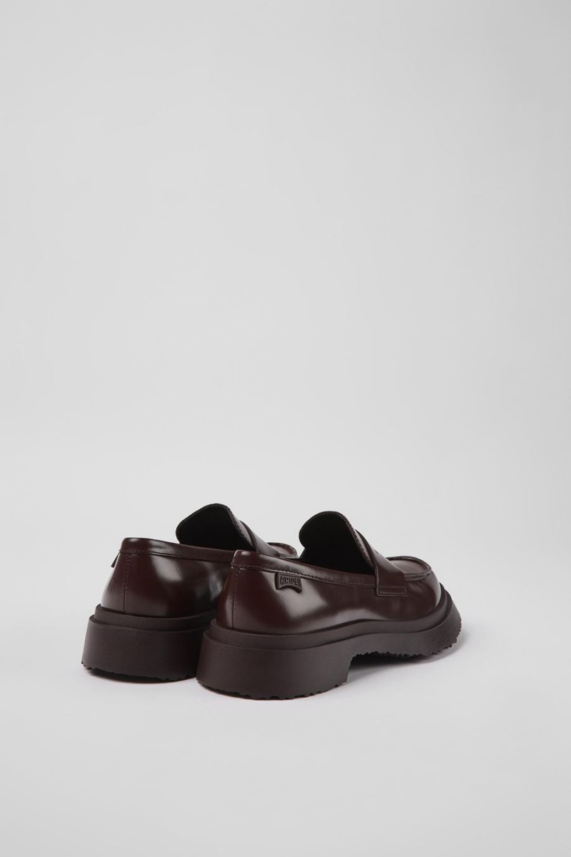 Mocasines Camper Walden Cuero Mujer Burdeos | AOLSB-4231