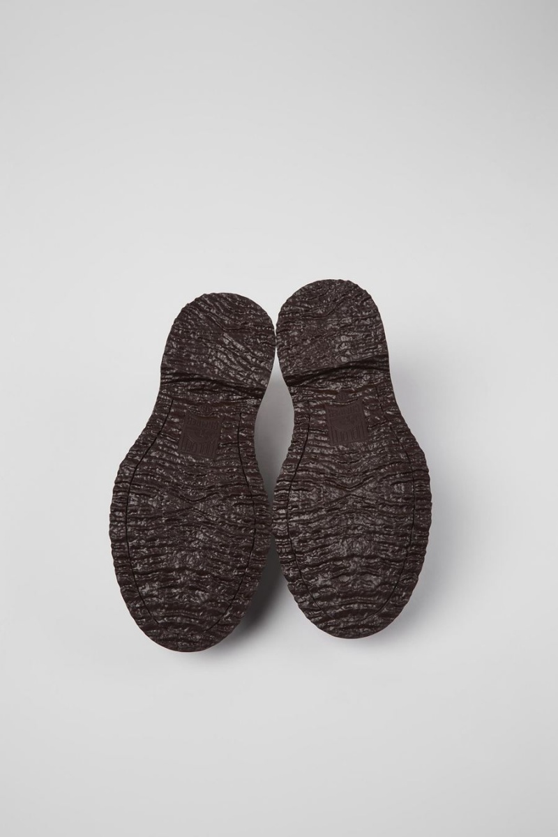 Mocasines Camper Walden Cuero Mujer Burdeos | AOLSB-4231