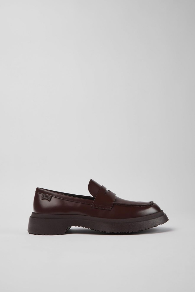 Mocasines Camper Walden Cuero Mujer Burdeos | AOLSB-4231